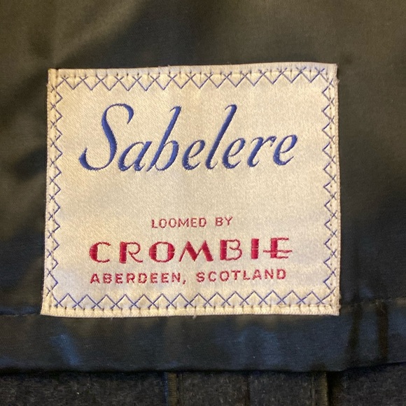 XL Sabelere By Crombie Men’s Wool Overcoat Charcoal Grey VINTAGE - Picture 4 of 6